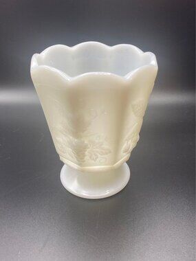 Napco  Milkglass 8 Paneled Planter or Vase